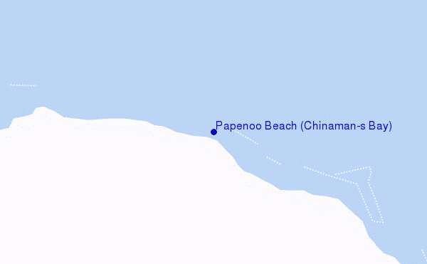 carte de localisation de Papenoo Beach (Chinaman's Bay)