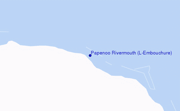 carte de localisation de Papenoo Rivermouth (L'Embouchure)