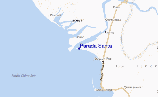 carte de localisation de Parada Santa