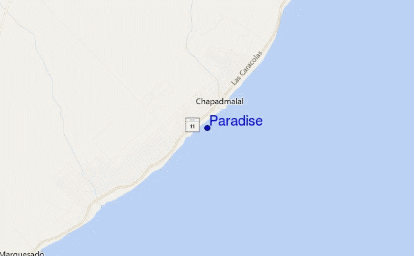 carte de localisation de Paradise
