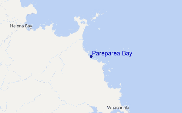 carte de localisation de Pareparea Bay