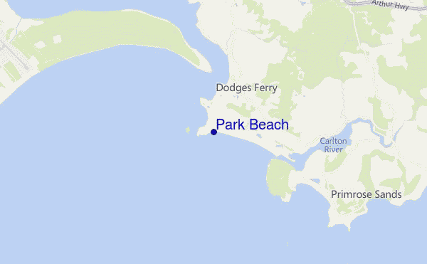 carte de localisation de Park Beach