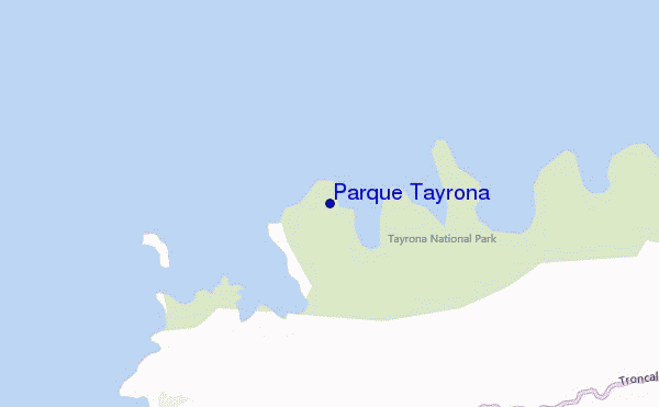 carte de localisation de Parque Tayrona