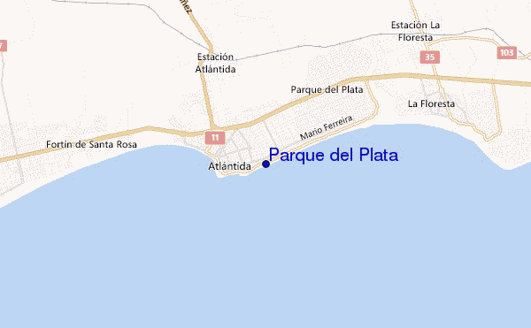 carte de localisation de Parque del Plata
