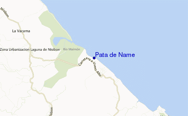 carte de localisation de Pata de Ñame