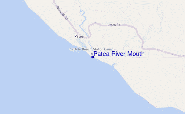 carte de localisation de Patea River Mouth