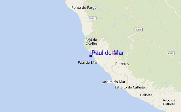 carte de localisation de Paul do Mar