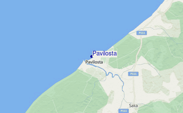 carte de localisation de Pavilosta