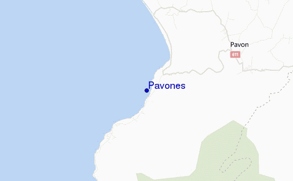 carte de localisation de Pavones