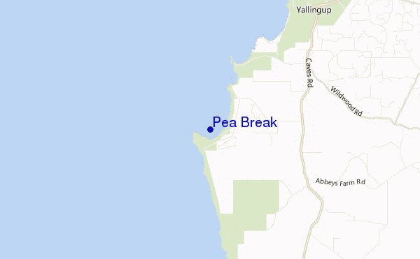 carte de localisation de Pea Break