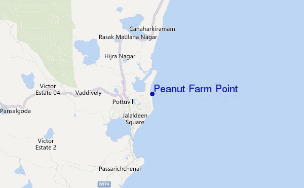 carte de localisation de Peanut Farm Point