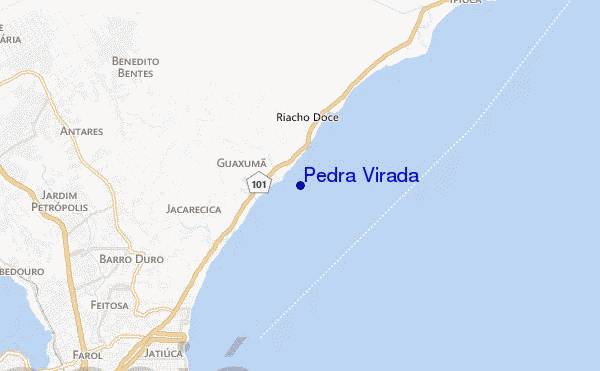 carte de localisation de Pedra Virada
