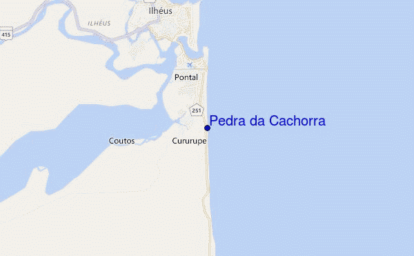 carte de localisation de Pedra da Cachorra
