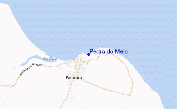 carte de localisation de Pedra do Meio