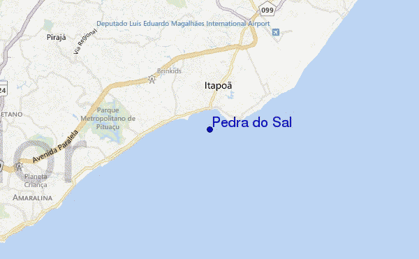 carte de localisation de Pedra do Sal