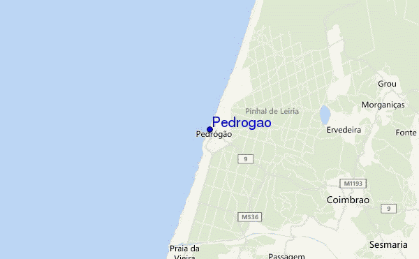 carte de localisation de Pedrogao