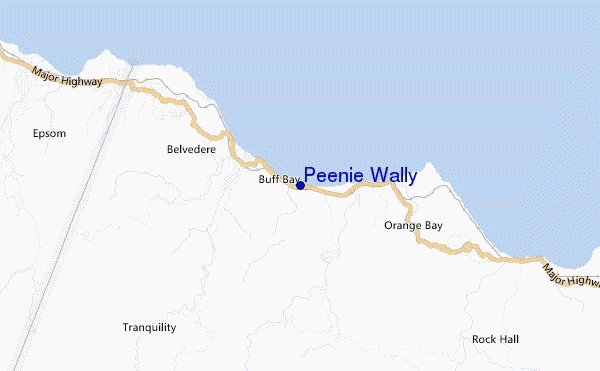 carte de localisation de Peenie Wally