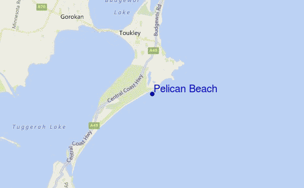carte de localisation de Pelican Beach