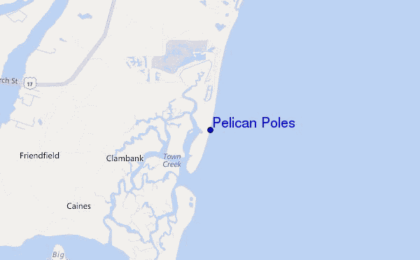 carte de localisation de Pelican Poles