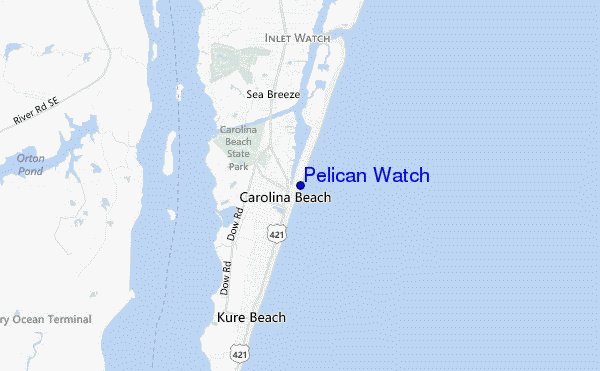 carte de localisation de Pelican Watch