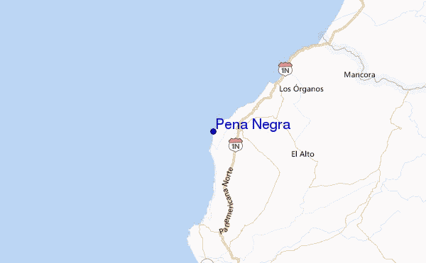 Peña Negra Location Map