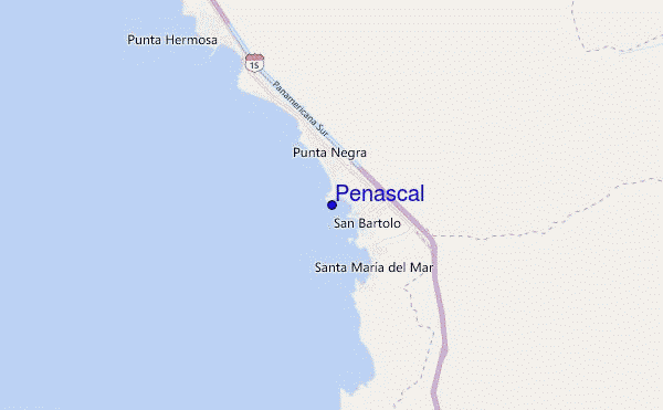 carte de localisation de Peñascal