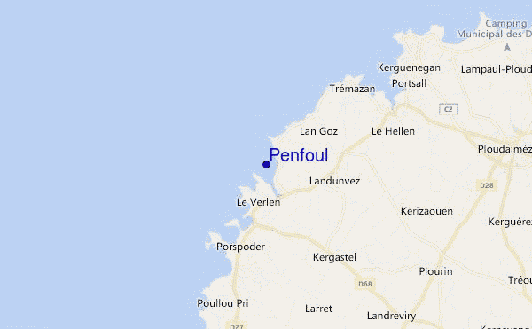carte de localisation de Penfoul