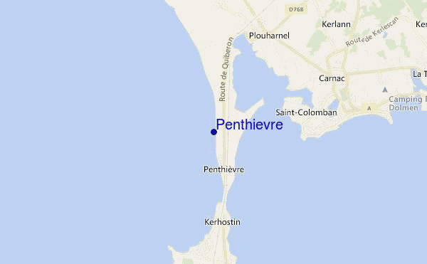carte de localisation de Penthievre