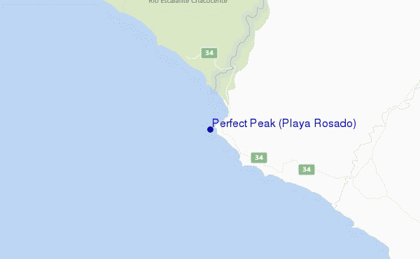 carte de localisation de Perfect Peak (Playa Rosado)