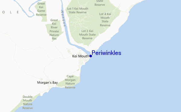 carte de localisation de Periwinkles