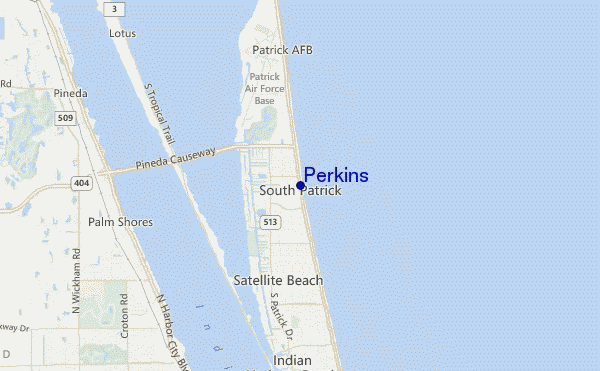 carte de localisation de Perkins