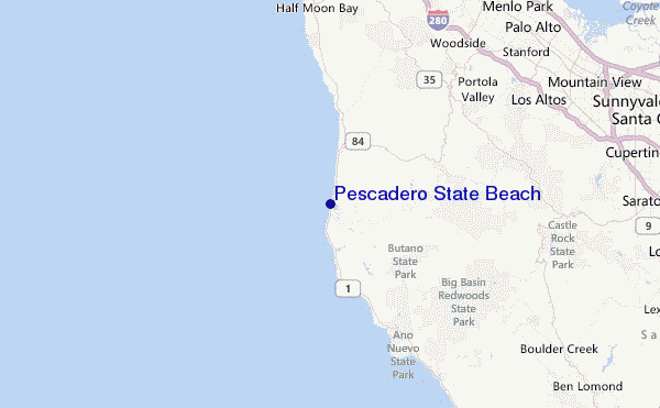 Pescadero State Beach Location Map