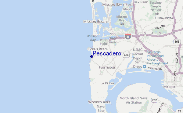 carte de localisation de Pescadero