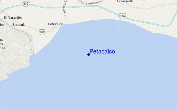 carte de localisation de Petacalco