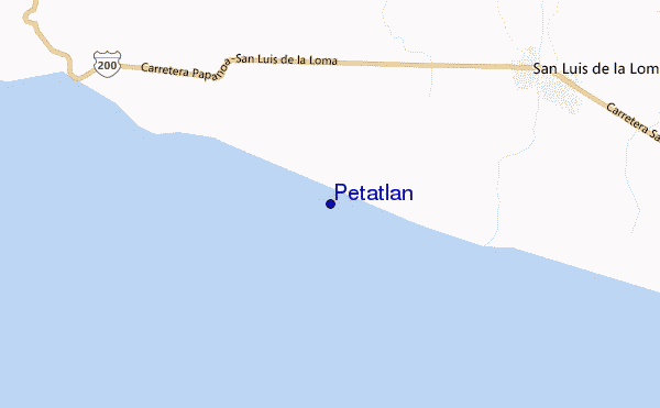 carte de localisation de Petatlan