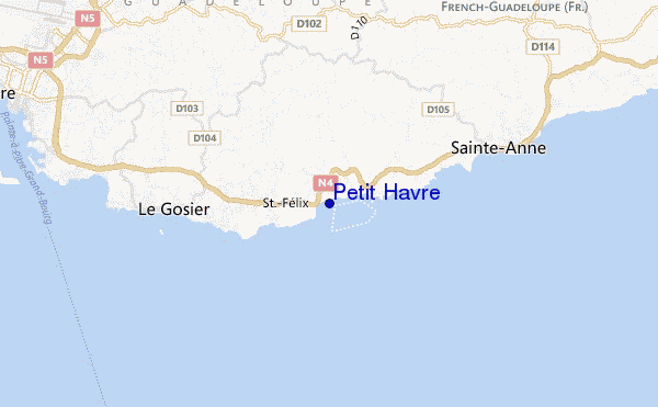 carte de localisation de Petit Havre