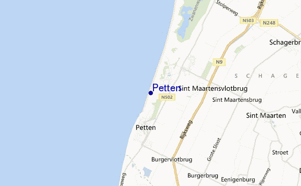 carte de localisation de Petten