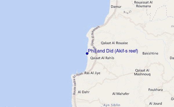 carte de localisation de Phil and Did (Akif's reef)
