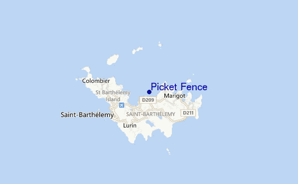 carte de localisation de Picket Fence
