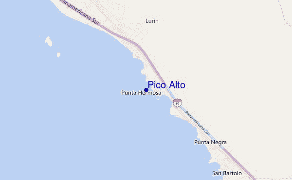 carte de localisation de Pico Alto
