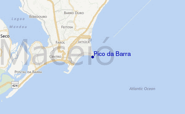 carte de localisation de Pico da Barra