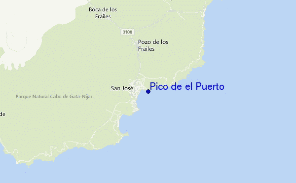 carte de localisation de Pico de el Puerto
