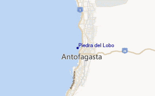 carte de localisation de Piedra del Lobo
