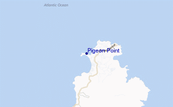 carte de localisation de Pigeon Point