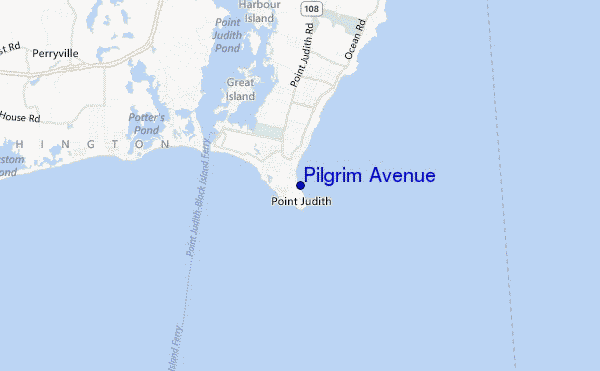 carte de localisation de Pilgrim Avenue