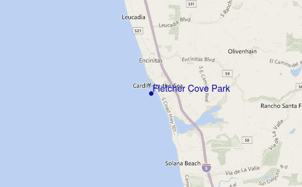 carte de localisation de Fletcher Cove Park