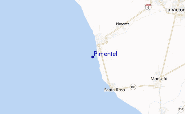 carte de localisation de Pimentel
