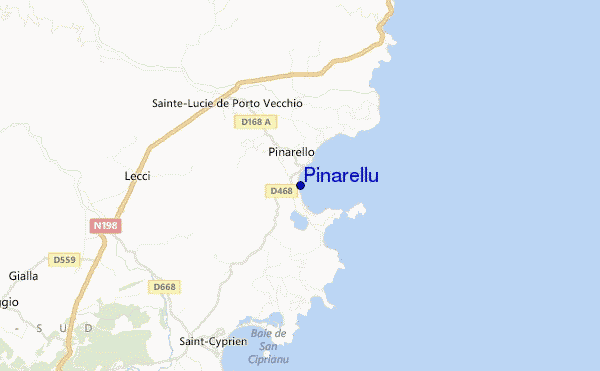 carte de localisation de Pinarellu