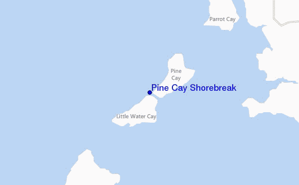 carte de localisation de Pine Cay Shorebreak