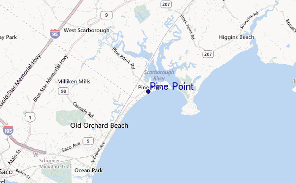 carte de localisation de Pine Point